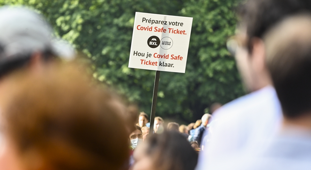 Covid Safe Ticket Événement Public - Belga Laurie Dieffembacq