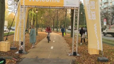Auderghem : la piste cyclable du boulevard du Souverain rénovée