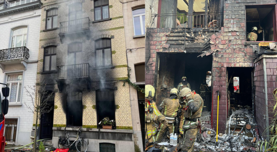 Incendie à Woluwe-St-Lambert - Photo : Siamu