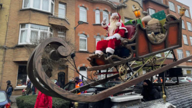 Le Père Noël dans les rues d’Evere : c’était ce samedi après-midi