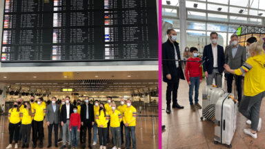 Jeux Olympiques d’hiver : une partie de la délégation belge sur le départ, à Brussels Airport
