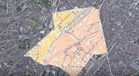 Plan de Mobilité Quartier Cureghem Anderlecht - Infographie BX1