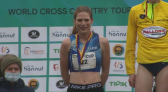 Camille Muls, vice-championne francophone de cross-country