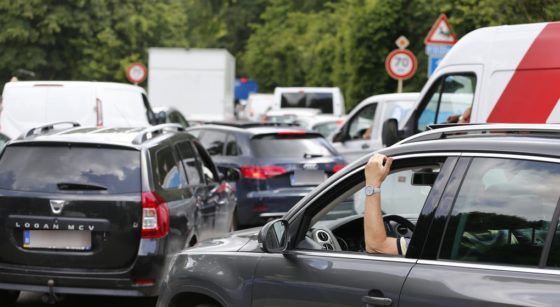 Embouteillages files Automobilistes Voitures - Belga Nicolas Maeterlinck