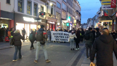 Manifestation contre les violences policières à Ixelles : plusieurs centaines de personnes réunies