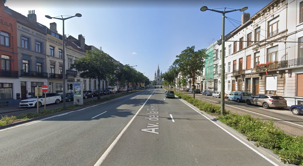 Avenue de la Reine Laeken - capture Google Street View