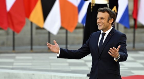 Emmanuel Macron Président France - Belga Eric Lalmand
