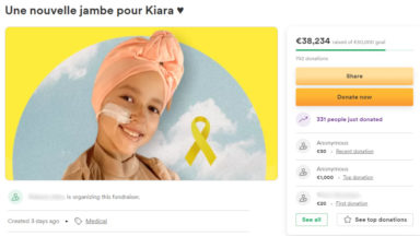 Leeuw-Saint-Pierre : une cagnotte pour la prothèse de Kiara, 11 ans, atteinte d’un cancer