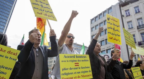 Manifestation Iran Traité 28 Juillet 2022 - Belga Nicolas Maeterlinck