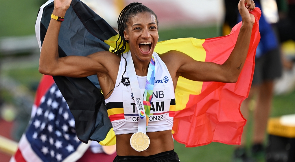 Nafi Thiam CHampionne du monde Heptathlon Eugene 2022 - Belga Thomas Windestam