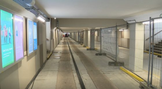 Tunnel Piéton Gare de Schaerbeek Travaux - Capture BX1