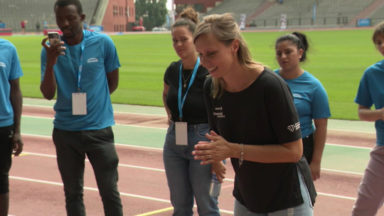 Des jeunes réfugiés s’initient à l’athlétisme