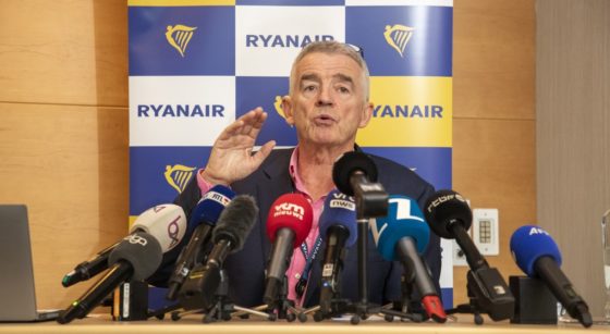 Michael O'Leary CEO Ryanair Conférence de presse Bruxelles - Belga Nicolas Maeterlinck