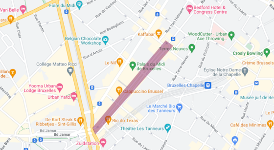 Chantier avenue de Stalingrad - google maps