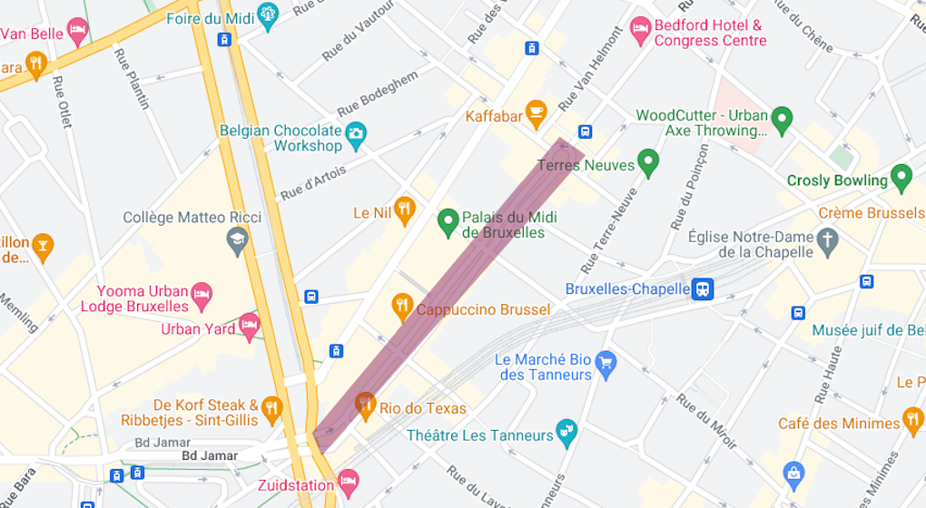 Chantier avenue de Stalingrad - google maps