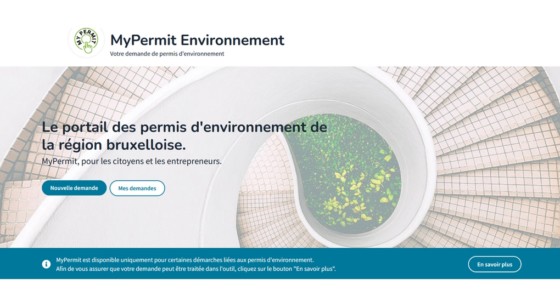 Capture d'écran MyPermit Environnement - Permis d'environnement - Bruxelles Environnement
