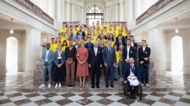 Les athlètes belges qui ont brillé en 2022, reçus à Laeken par le Roi et la Reine