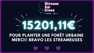 Stream’Her : 15 201,11 euros récoltés pour la plantation d’une micro-forêt à Evere