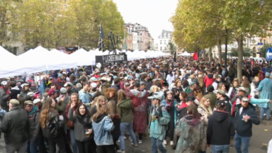 Fête de la Saint-V : plusieurs milliers d’étudiants rassemblés sur la place du Sablon