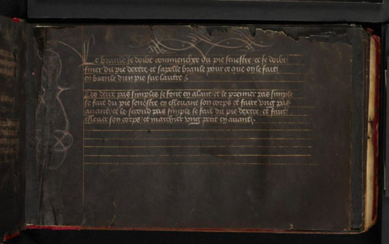 Manuscrit noir exposé au KBR - Source : KBR Museum
