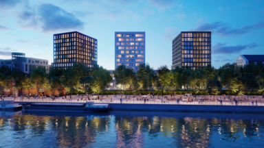 Molenbeek : le bâtiment KBC va céder sa place au projet résidentiel The Banks