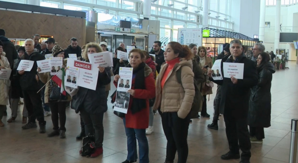 Manifestation Iraniens Brussels Airport - BX1