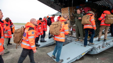 Cinq jours après les séismes, une seconde équipe de B-FAST a décollé de Melsbroek vers la Turquie