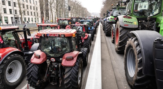Manifestation Agriculteurs flamands Bruxelles 03032023 - Belga James Arthur Gekiere
