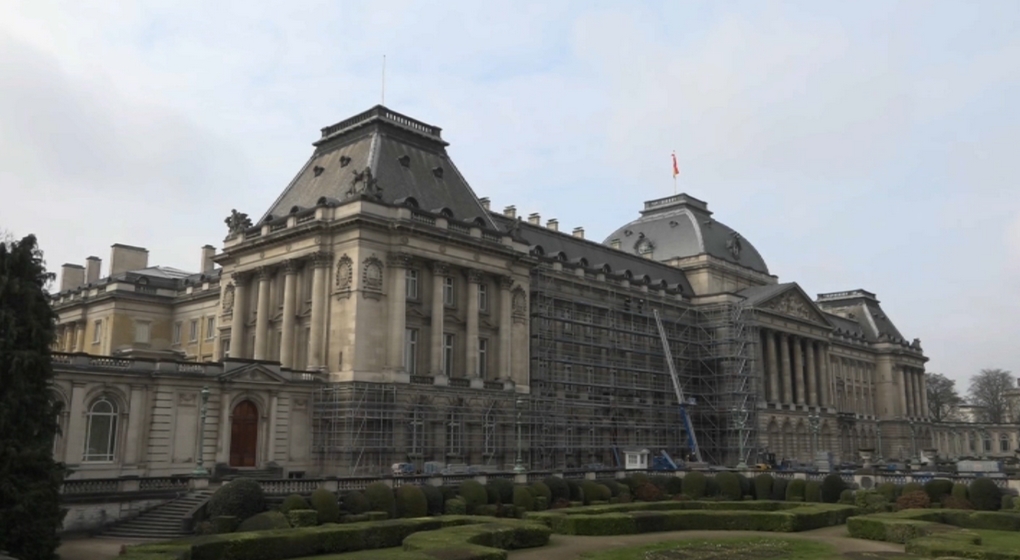 Palais Royal de Bruxelles Echafaudages Travaux Chantier de Rénovation - Belga