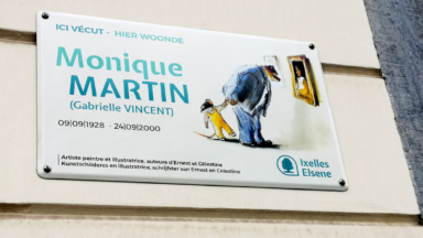 Ixelles : une plaque commémorative en hommage à Monique Martin, l’auteure d’Ernest et Célestine
