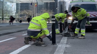 Bruxelles Mobilité sécurise le boulevard Albert II, où un cycliste avait perdu la vie en février