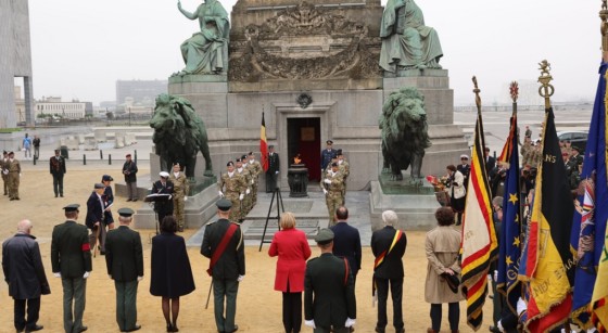 Commémorations Armistice Seconde Guerre Mondiale 8 Mai 2023 Colonne du Congrès - Belga James Arthur Gekiere