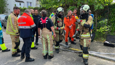 Uccle : pompiers, police et Croix-Rouge déployés, après l’évacuation de l’EFP
