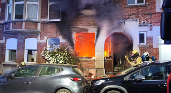 Incendie à Etterbeek - Photo : SIAMU Bruxelles