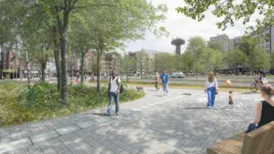 La Région bruxelloise veut sécuriser la place Meiser, la rendre plus verte et plus conviviale