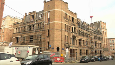Les logements sociaux de la Cité Vandeuren à Ixelles en cours de rénovation