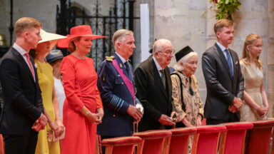 La Famille Royale assiste au traditionnel Te Deum à la cathédrale des Saints Michel et Gudule