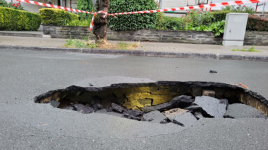 Uccle : la rue Meyerbeer fermée après un effondrement de voirie