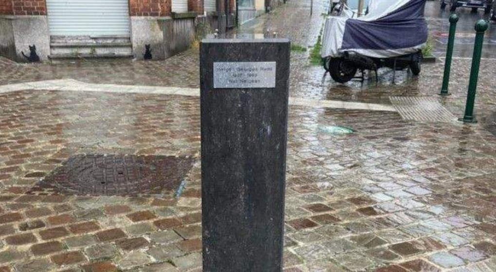 Le buste de Hergé a disparu @Vincent De Wolf