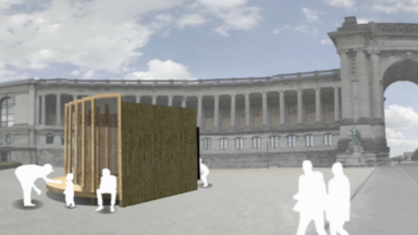 Une installation artistique temporaire prendra place devant les Arcades du Cinquantenaire en septembre