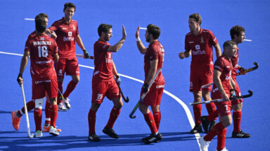 Euro de hockey : les Red Lions clôturent la phase de poules par un succès sur l’Autriche (3-1)
