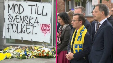 Le Premier ministre suédois et Alexander De Croo rendent hommage aux victimes de l’attentat