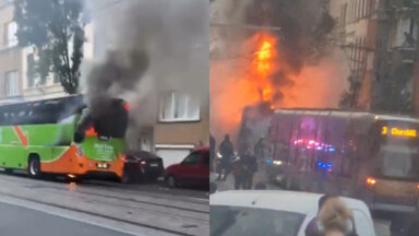 Un car FlixBus prend feu sur l’avenue de la Reine : pas de blessé