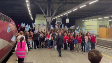 “Notre train arrive pour la toute dernière fois à Bruxelles” : ce week-end, le personnel a dit adieu à Thalys