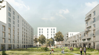 Anderlecht : début de la construction du projet Prins, comprenant 170 logements sociaux et une crèche