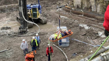 Accident de chantier à Biestebroeck : intervention hors du commun pour les pompiers de Bruxelles