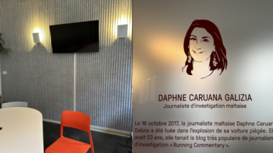 BX1 rend hommage à la journaliste maltaise Daphné Caruana Galizia