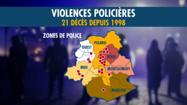 Les décès connus liés à une intervention policière depuis 1998 désormais repris dans une carte