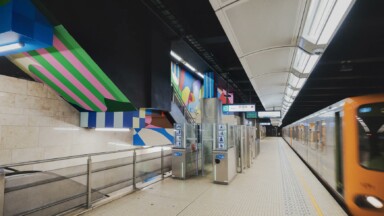 Fin des travaux à la station Rogier, décorée de plusieurs fresques