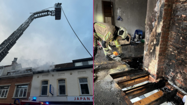 Woluwe-Saint-Pierre : un immeuble en flammes sur la rue Jean Wellens